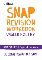 Book Cover for AQA Unseen Poetry Anthology Workbook by Collins GCSE