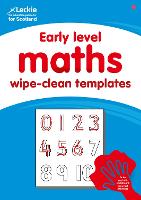 Book Cover for Early Level Wipe-Clean Maths Templates for CfE Primary Maths by Leckie