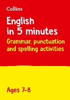 Book Cover for English in 5 Minutes a Day Age 7-8 by Collins KS2