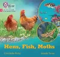 Book Cover for Hens, Fish, Moths by Charlotte Raby