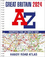 Book Cover for Great Britain A-Z Handy Road Atlas 2024 (A5 Spiral) by AZ maps