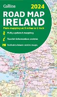 Book Cover for 2024 Collins Road Map of Ireland by Collins Maps