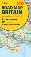 Book Cover for 2025 Collins Road Map of Britain by Collins Maps