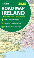 Book Cover for 2025 Collins Road Map of Ireland by Collins Maps