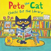 Book Cover for Pete the Cat Checks Out the Library by James Dean