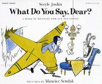 Book Cover for What Do You Say, Dear? by Joslin Sesyle