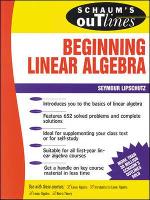 Book Cover for Schaum's Outline of Beginning Linear Algebra by Seymour Lipschutz