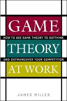 Book Cover for Game Theory at Work by James Miller