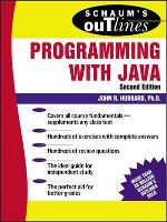 Book Cover for Schaum's Outline of Programming with Java by John Hubbard