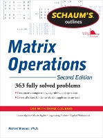 Book Cover for Schaum's Outline of Matrix Operations by Richard Bronson