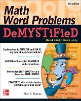 Book Cover for Math Word Problems Demystified 2/E by Allan Bluman