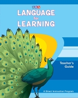 Book Cover for Language for Learning, Teacher Guide by McGraw Hill