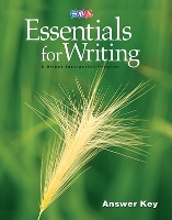 Book Cover for SRA Essentials for Writing Answer Key by Siegfried Engelmann