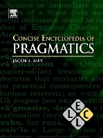 Book Cover for Concise Encyclopedia of Pragmatics by Keith Brown