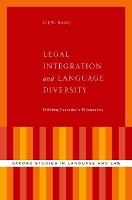 Book Cover for Legal Integration and Language Diversity by C.J.W. (J.S.D. candidate, J.S.D. candidate, Yale University) Baaij