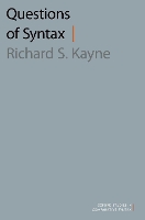 Book Cover for Questions of Syntax by Richard S. (Silver Professor of Linguistics, Silver Professor of Linguistics, New York University) Kayne