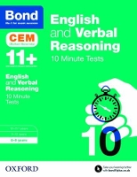 Book Cover for Bond 11+: English & Verbal Reasoning: CEM 10 Minute Tests by Michellejoy Hughes, Bond 11+