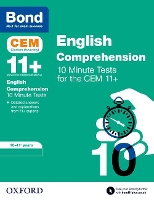 Book Cover for Bond 11+: CEM English Comprehension 10 Minute Tests: Ready for the 2024 exam by Christine Jenkins, Bond 11+