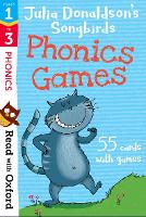 Book Cover for Read with Oxford: Stages 1-3: Julia Donaldson's Songbirds: Phonics Games Flashcards by Julia Donaldson