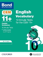 Book Cover for Bond 11+: CEM Vocabulary 10 Minute Tests: Ready for the 2024 exam by Christine Jenkins, Bond 11+