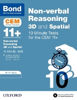 Book Cover for Bond 11+: CEM 3D Non-Verbal Reasoning 10 Minute Tests: Ready for the 2024 exam by Lynn Adams, Bond 11+