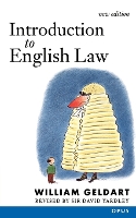 Book Cover for Introduction to English Law by William Geldart