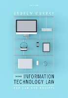 Book Cover for Information Technology Law by Andrew (Professor of Law, London School of Economics and Political Science) Murray