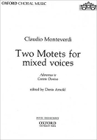 Book Cover for Two Motets for mixed voices by Claudio Monteverdi