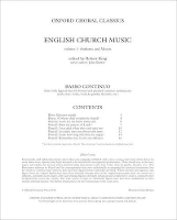 Book Cover for English Church Music, Volume 1: Anthems and Motets by Robert King