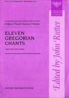 Book Cover for Eleven Gregorian Chants by John Rutter