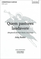 Book Cover for Quem pastores laudavere by John Rutter