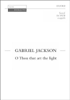 Book Cover for O thou that art the light by Gabriel Jackson