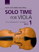 Book Cover for Solo Time for Viola Book 1 by Kathy Blackwell, David Blackwell