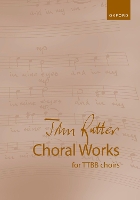 Book Cover for John Rutter Choral Works for TTBB choirs by John Rutter