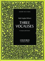 Book Cover for Three Vocalises by Ralph Vaughan Williams