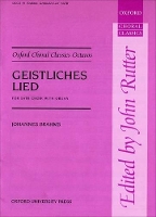 Book Cover for Geistliches Lied (Sacred Song), Op. 30 by Johannes Brahms