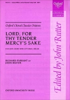 Book Cover for Lord, for thy tender mercy's sake by Richard Farrant, John Hilton
