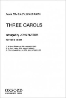 Book Cover for Three Carols by John Rutter