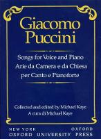 Book Cover for Songs for voice and piano by Giacomo Puccini