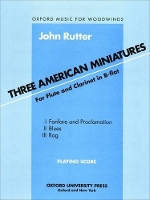 Book Cover for Three American Miniatures by John Rutter