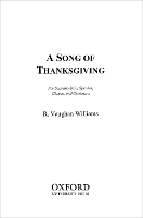 Book Cover for A Song of Thanksgiving by Ralph Vaughan Williams