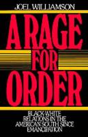 Book Cover for A Rage for Order by Joel Williamson