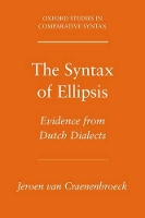 Book Cover for The Syntax of Ellipsis by Jeroen (Assistant Professor of Dutch Linguistics Center for Research in Syntax, Semantics, and Phonology, As Van Craenenbroeck
