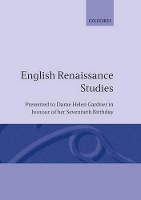 Book Cover for English Renaissance Studies by John Carey