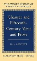 Book Cover for Chaucer and Fifteenth-Century Verse and Prose by H. S. Bennett