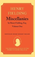 Book Cover for Miscellanies by Henry Fielding, Esq: Volume One by Henry Fielding