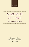 Book Cover for Maximus of Tyre by Editor