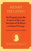 Book Cover for An Enquiry into the Causes of the Late Increase of Robbers, and Related Writings by Henry Fielding