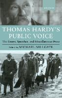 Book Cover for Thomas Hardy's Public Voice by Thomas Hardy