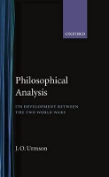 Book Cover for Philosophical Analysis by J O Urmson